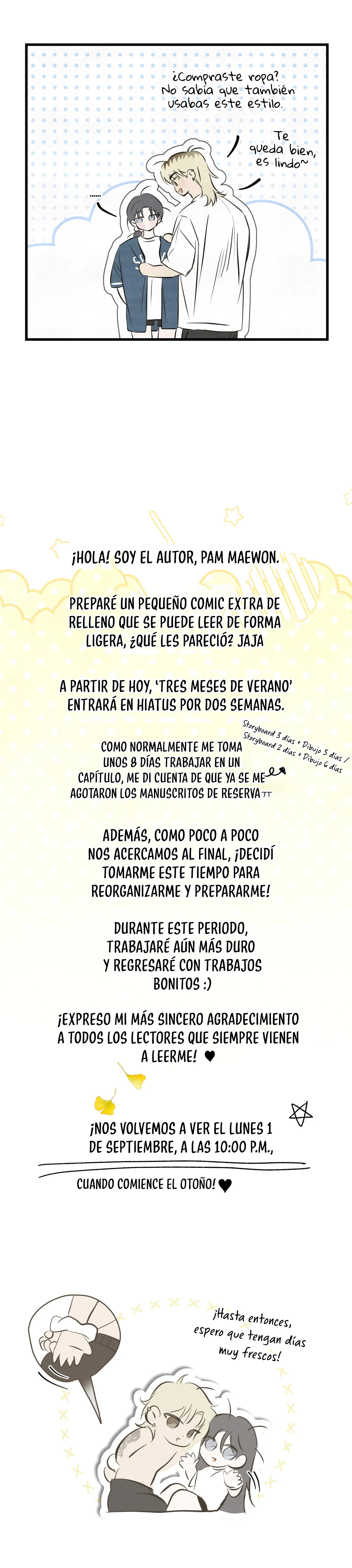 En Tres Meses De Verano Capítulo 33.5 - Página 4