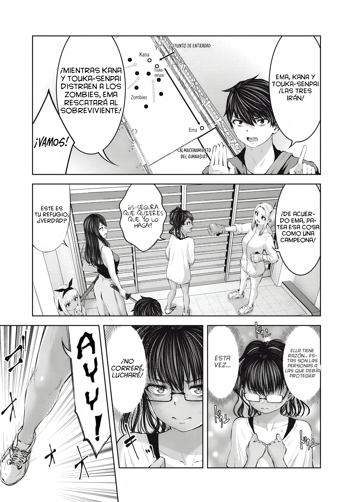 ZOMBIE SEKAI DE HAREM WO TSUKUROU Capítulo 16.2 - Página 9