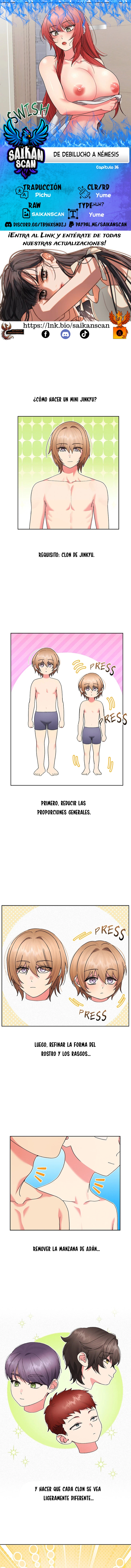 De debilucho a némesis Capítulo 36 - Página 1