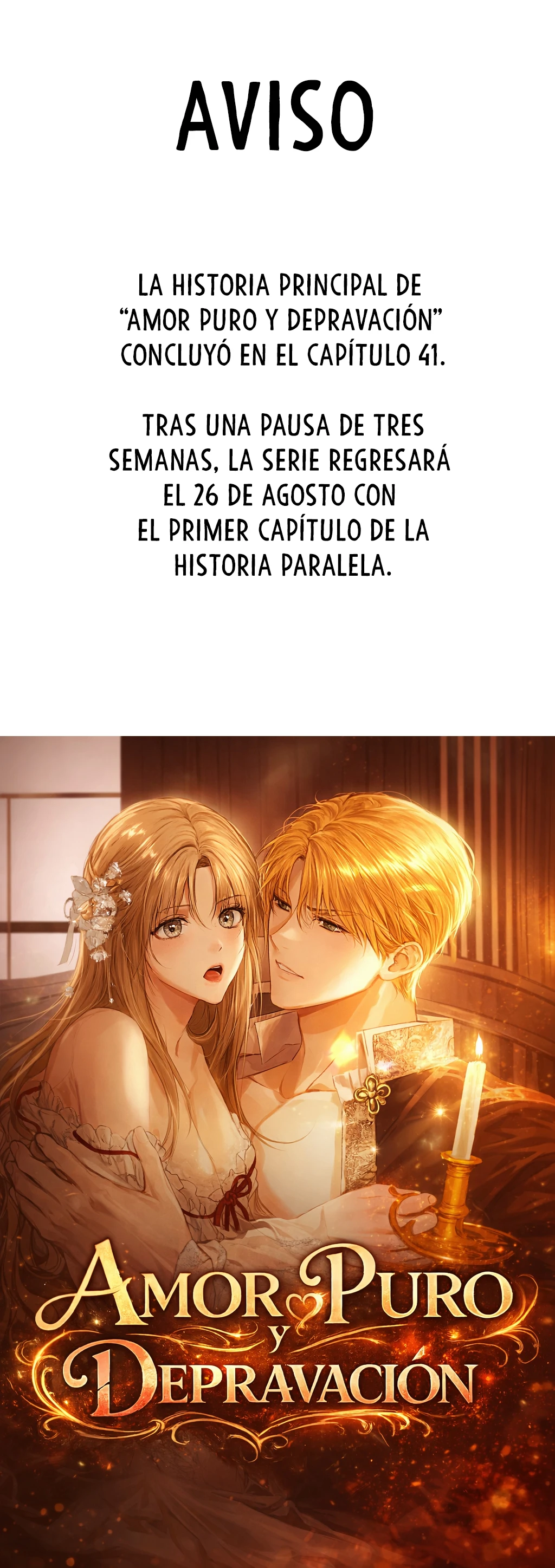 Amor puro y Depravación Capítulo 41.5 - Página 1
