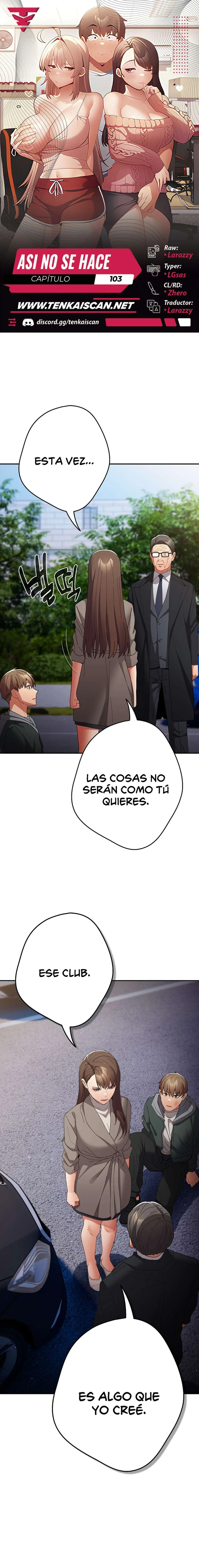 Asi no se Hace Capítulo 103 - Página 1