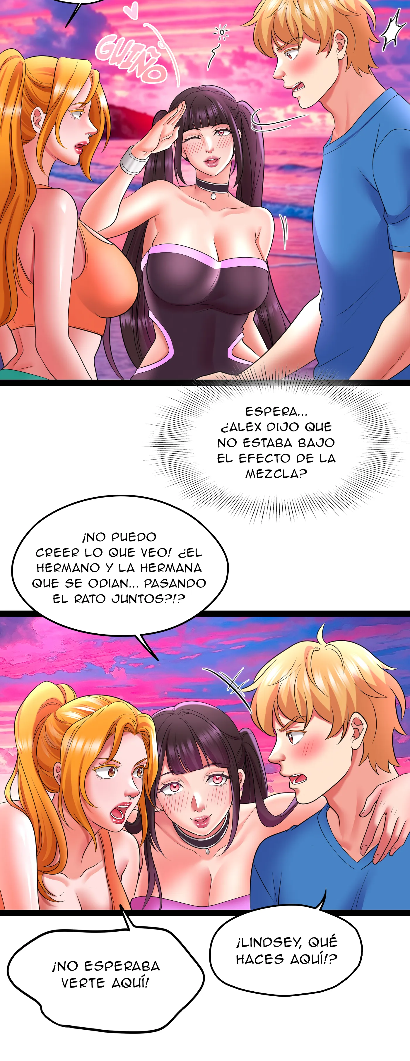 Vacaciones De Primavera Con Hermanastra - Sin censura Capítulo 12 - Página 16