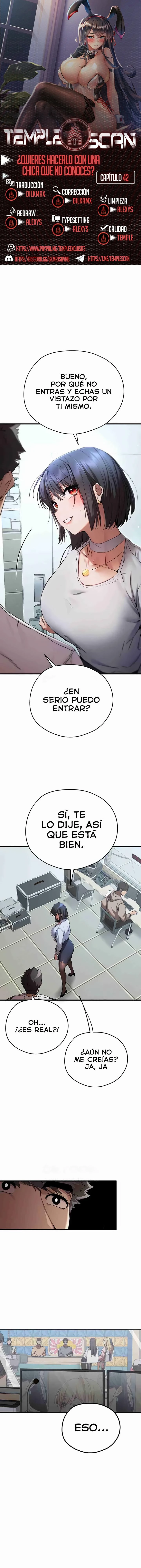 ¿Quieres Hacerlo Con Una Chica Que No Conoces? Capítulo 42 - Página 1