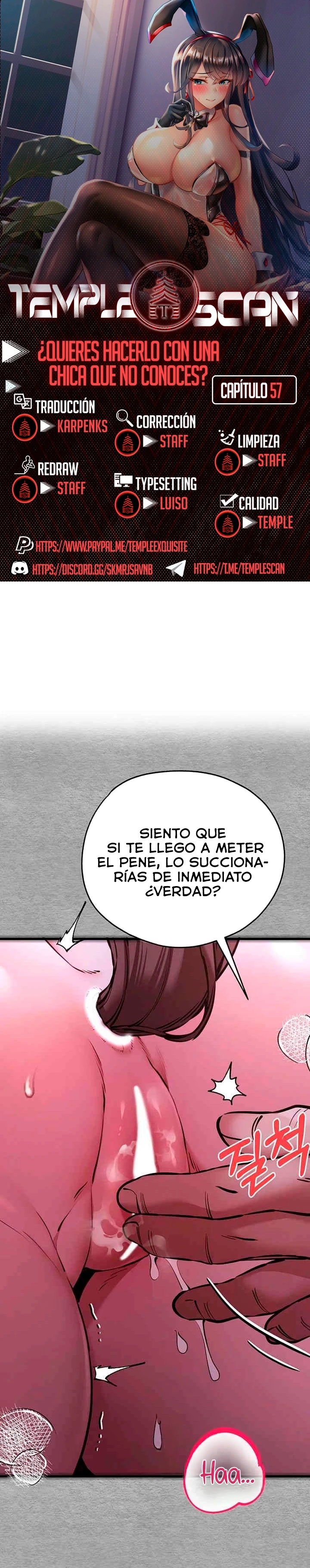 ¿Quieres Hacerlo Con Una Chica Que No Conoces? Capítulo 57 - Página 1