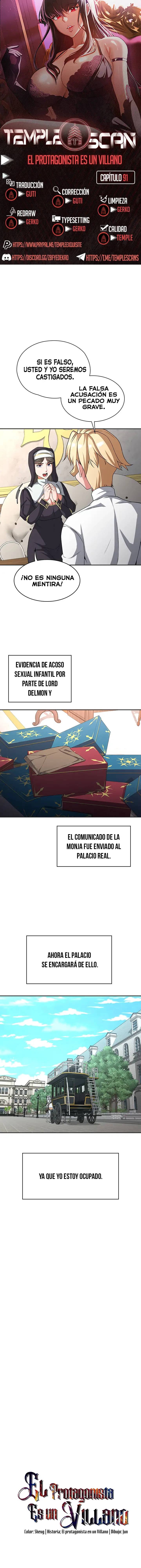 El Protagonista es un Villano Capítulo 91 - Página 1