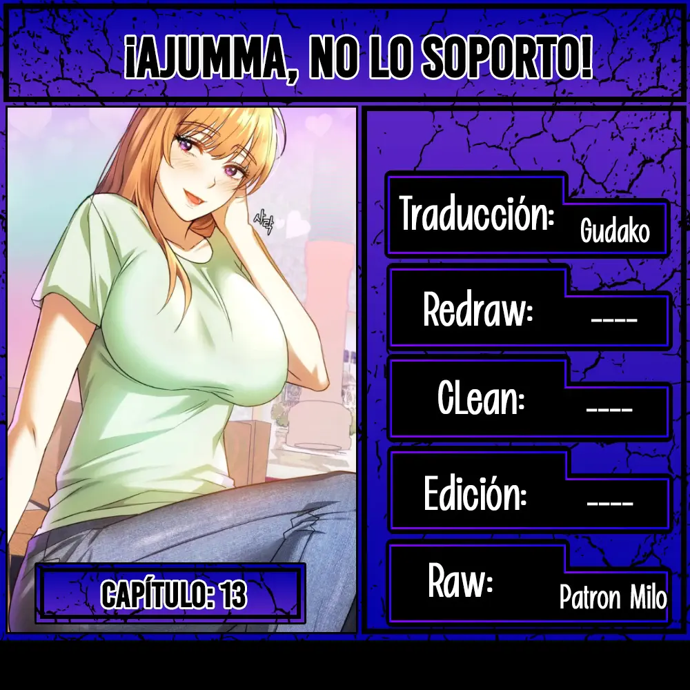 ¡Ajumma, No lo Soporto! Capítulo 13 - Página 1