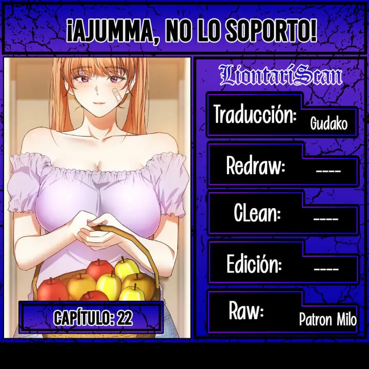 ¡Ajumma, No lo Soporto! Capítulo 22 - Página 1