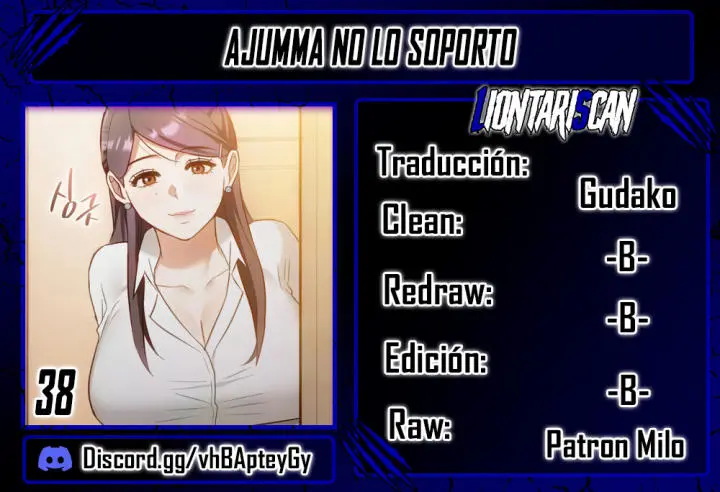 ¡Ajumma, No lo Soporto! Capítulo 38 - Página 1