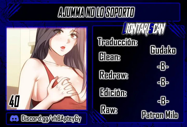 ¡Ajumma, No lo Soporto! Capítulo 40 - Página 1