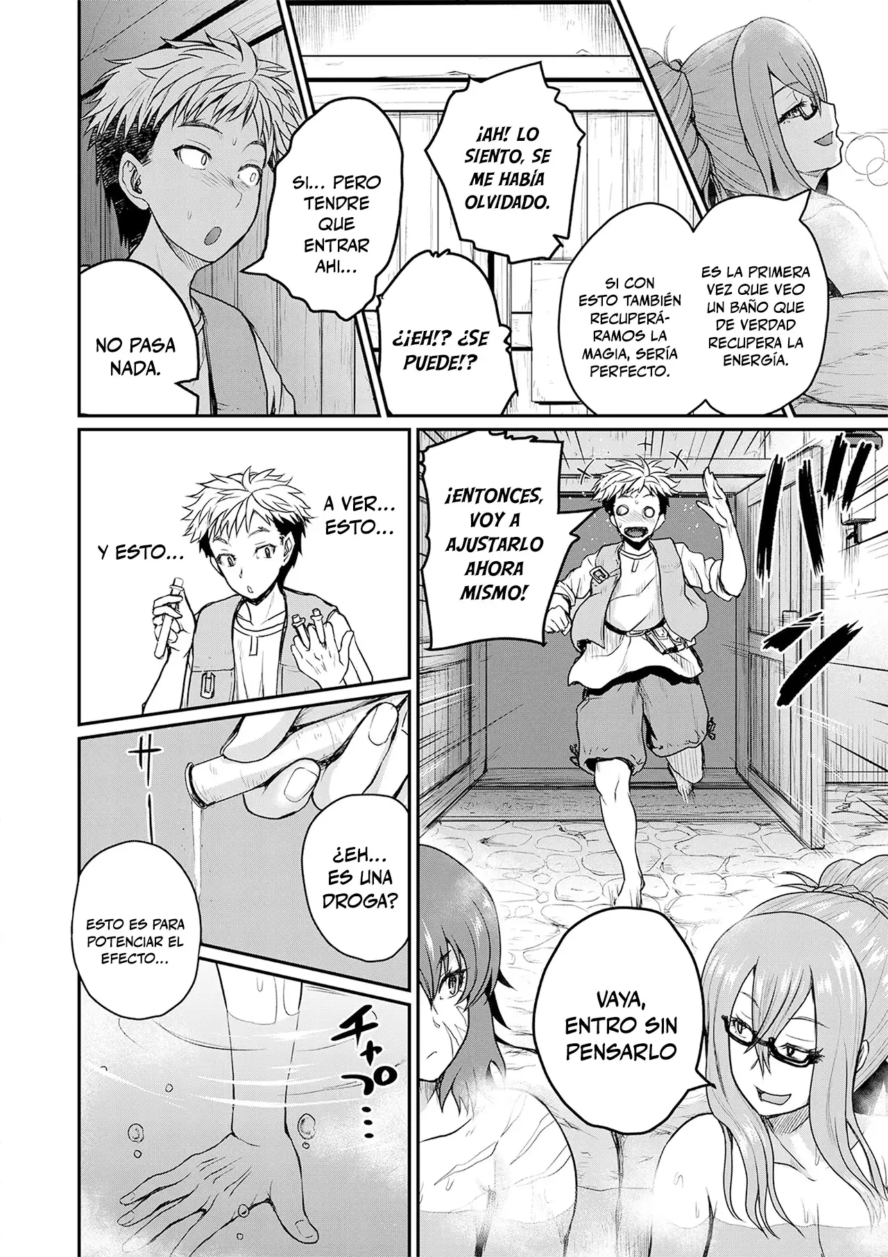 Henkyou no Ofuroya-san, Harem ni Naru ~Yamaoku ni Aru Sabireta Onsen no Kounou ga Cheat Sugite Onna Boukensha ni Daininki na Ken~ Capítulo 1 - Página 13