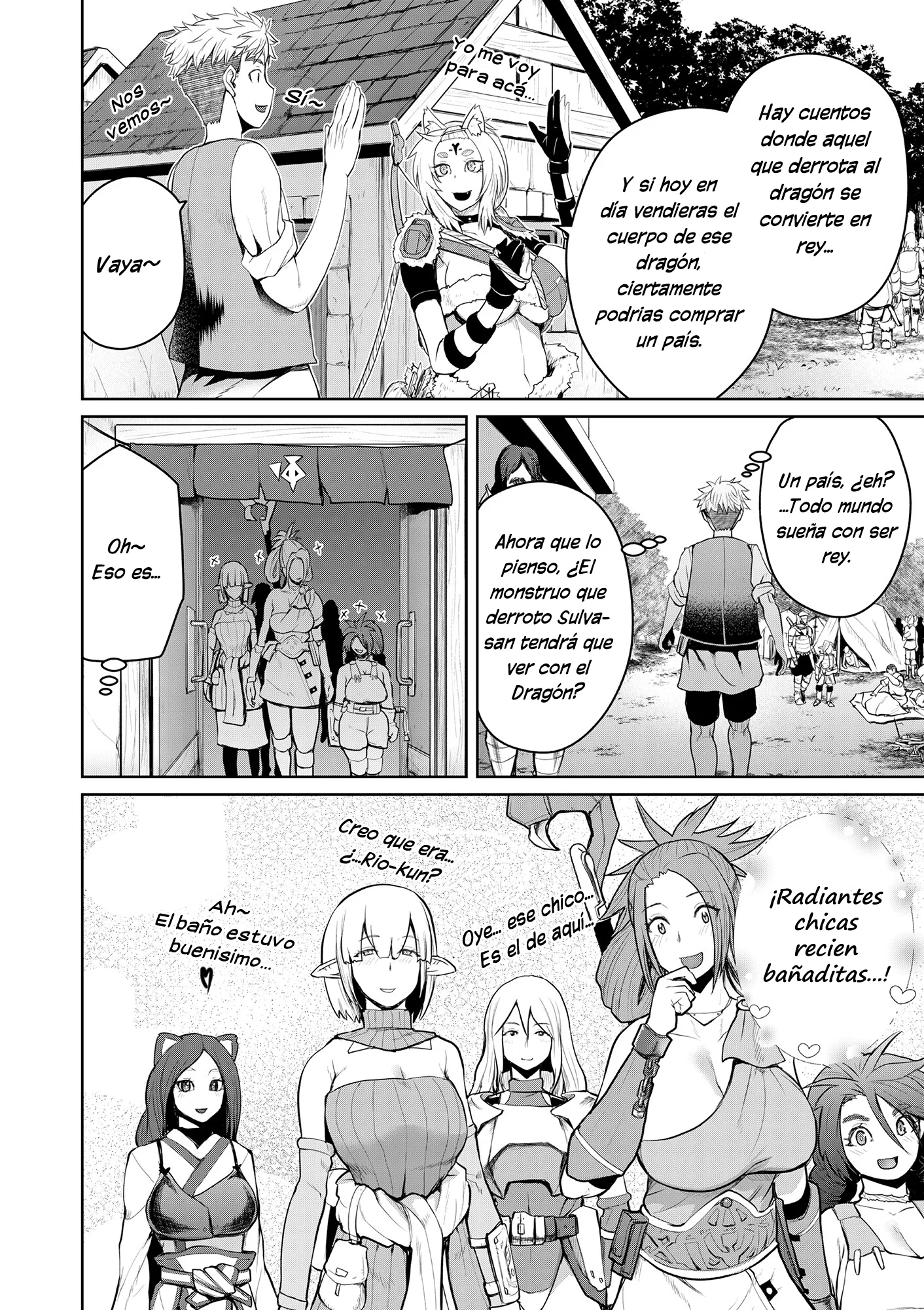 Henkyou no Ofuroya-san, Harem ni Naru ~Yamaoku ni Aru Sabireta Onsen no Kounou ga Cheat Sugite Onna Boukensha ni Daininki na Ken~ Capítulo 9 - Página 14