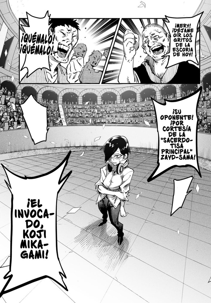 REENCARNADO EN UN COLISEO ~Utilizando la habilidad más débil para derrotar a las mujeres más fuertes y crear un harem de esclavas~ Capítulo 1 - Página 47