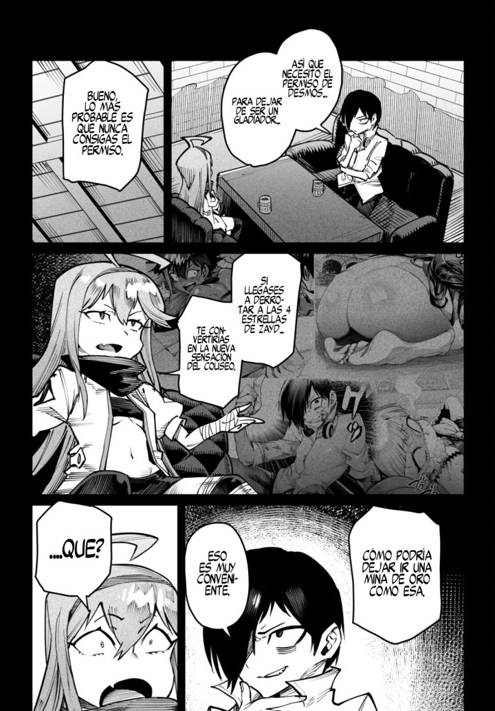 REENCARNADO EN UN COLISEO ~Utilizando la habilidad más débil para derrotar a las mujeres más fuertes y crear un harem de esclavas~ Capítulo 14 - Página 19