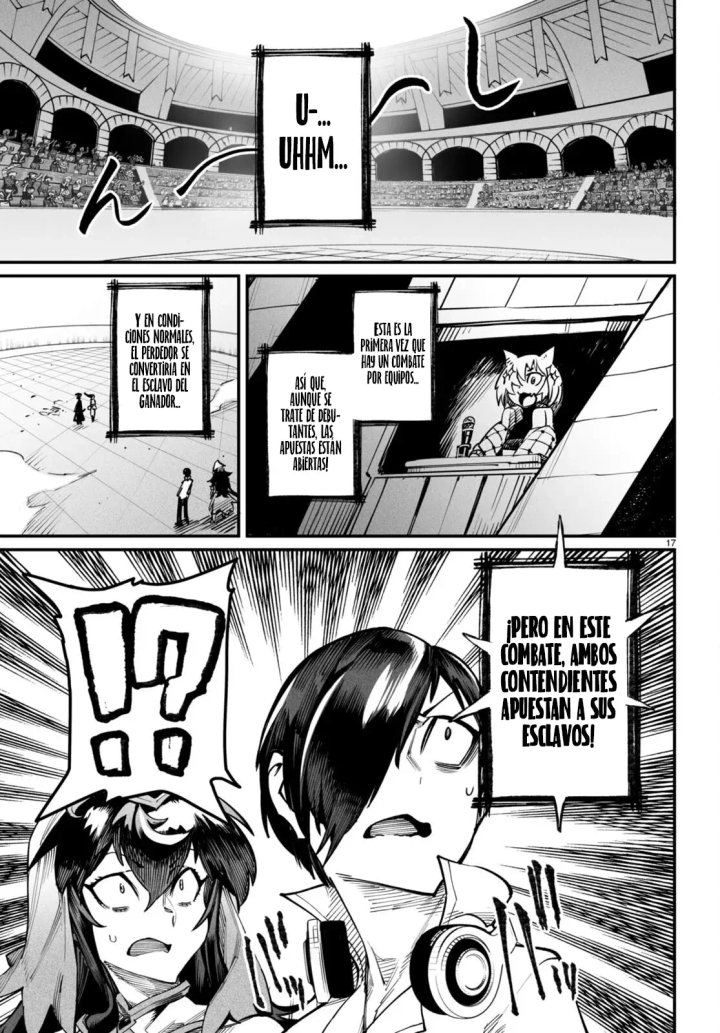 REENCARNADO EN UN COLISEO ~Utilizando la habilidad más débil para derrotar a las mujeres más fuertes y crear un harem de esclavas~ Capítulo 15 - Página 16