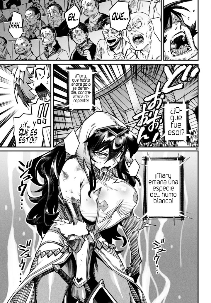 REENCARNADO EN UN COLISEO ~Utilizando la habilidad más débil para derrotar a las mujeres más fuertes y crear un harem de esclavas~ Capítulo 17 - Página 23