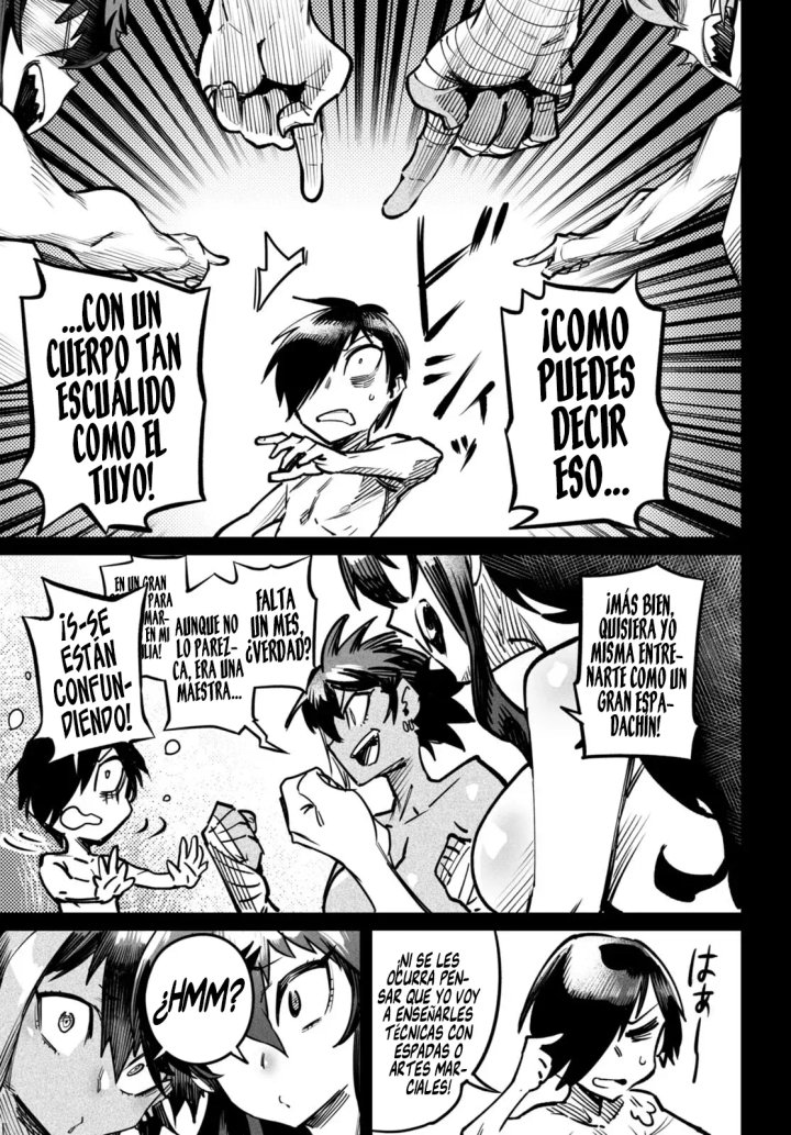 REENCARNADO EN UN COLISEO ~Utilizando la habilidad más débil para derrotar a las mujeres más fuertes y crear un harem de esclavas~ Capítulo 17 - Página 7