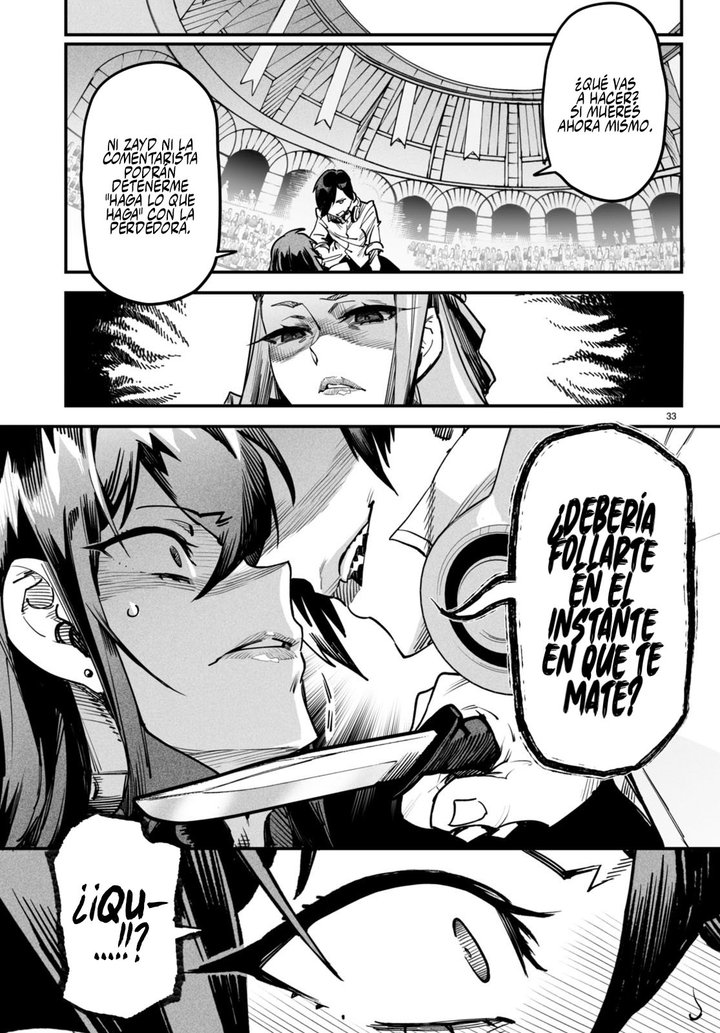 REENCARNADO EN UN COLISEO ~Utilizando la habilidad más débil para derrotar a las mujeres más fuertes y crear un harem de esclavas~ Capítulo 2 - Página 34