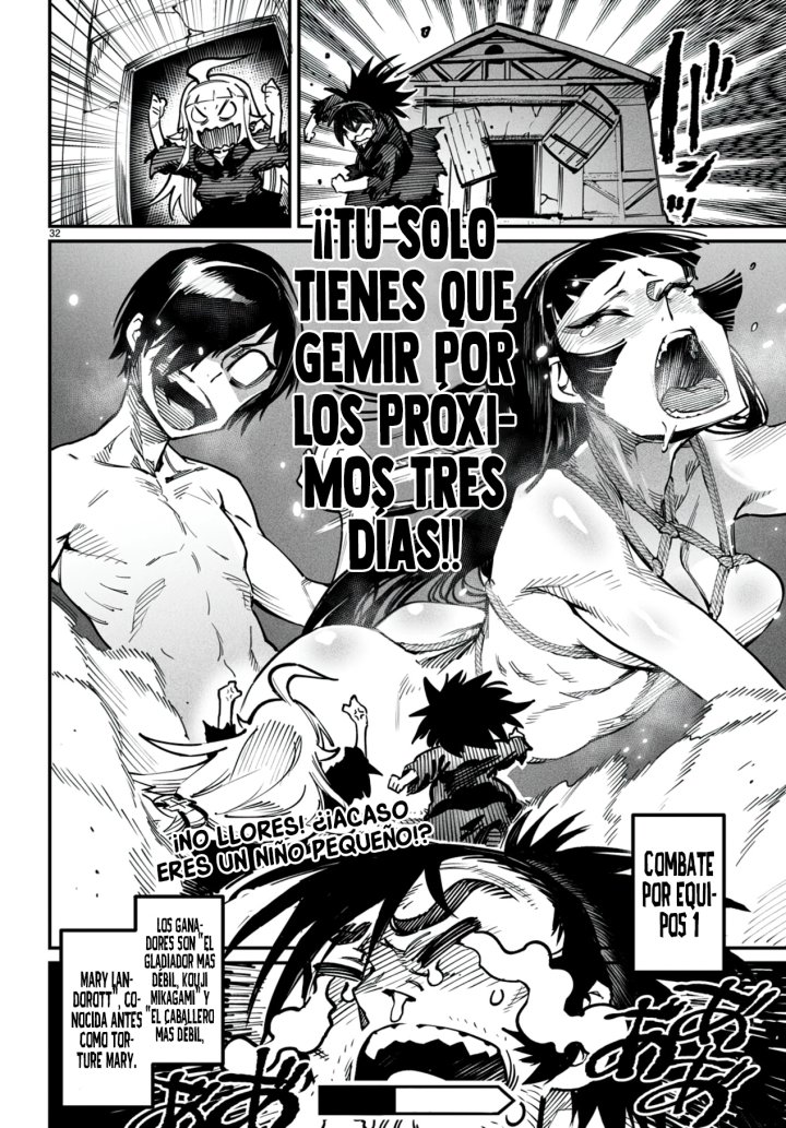 REENCARNADO EN UN COLISEO ~Utilizando la habilidad más débil para derrotar a las mujeres más fuertes y crear un harem de esclavas~ Capítulo 20 - Página 35