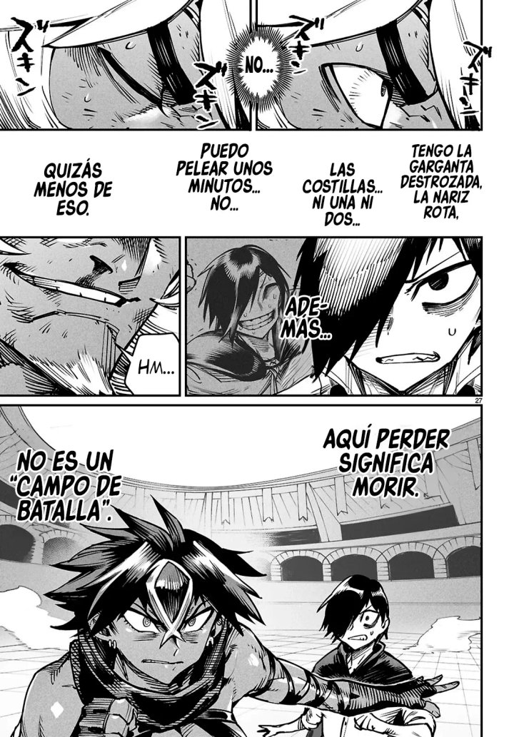REENCARNADO EN UN COLISEO ~Utilizando la habilidad más débil para derrotar a las mujeres más fuertes y crear un harem de esclavas~ Capítulo 25 - Página 29