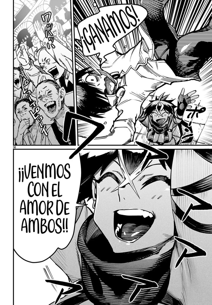 REENCARNADO EN UN COLISEO ~Utilizando la habilidad más débil para derrotar a las mujeres más fuertes y crear un harem de esclavas~ Capítulo 25 - Página 36