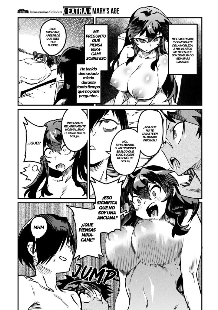 REENCARNADO EN UN COLISEO ~Utilizando la habilidad más débil para derrotar a las mujeres más fuertes y crear un harem de esclavas~ Capítulo 26.5 - Página 8