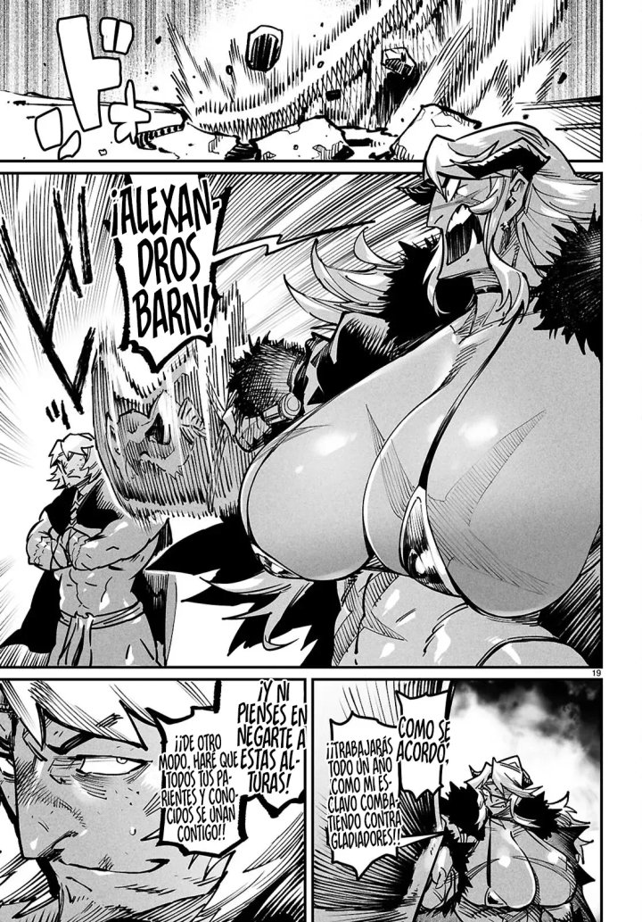 REENCARNADO EN UN COLISEO ~Utilizando la habilidad más débil para derrotar a las mujeres más fuertes y crear un harem de esclavas~ Capítulo 26 - Página 21