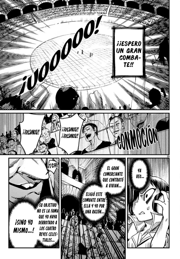 REENCARNADO EN UN COLISEO ~Utilizando la habilidad más débil para derrotar a las mujeres más fuertes y crear un harem de esclavas~ Capítulo 28 - Página 33