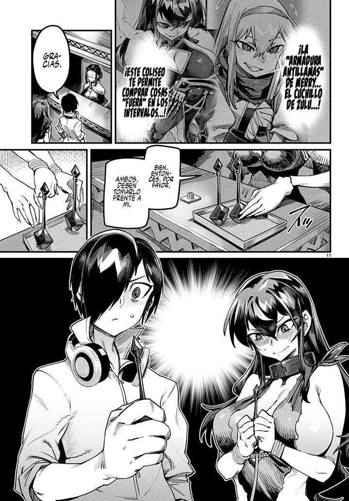 REENCARNADO EN UN COLISEO ~Utilizando la habilidad más débil para derrotar a las mujeres más fuertes y crear un harem de esclavas~ Capítulo 3 - Página 12