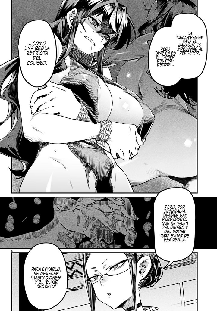 REENCARNADO EN UN COLISEO ~Utilizando la habilidad más débil para derrotar a las mujeres más fuertes y crear un harem de esclavas~ Capítulo 3 - Página 9