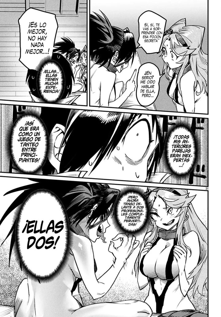 REENCARNADO EN UN COLISEO ~Utilizando la habilidad más débil para derrotar a las mujeres más fuertes y crear un harem de esclavas~ Capítulo 33 - Página 32