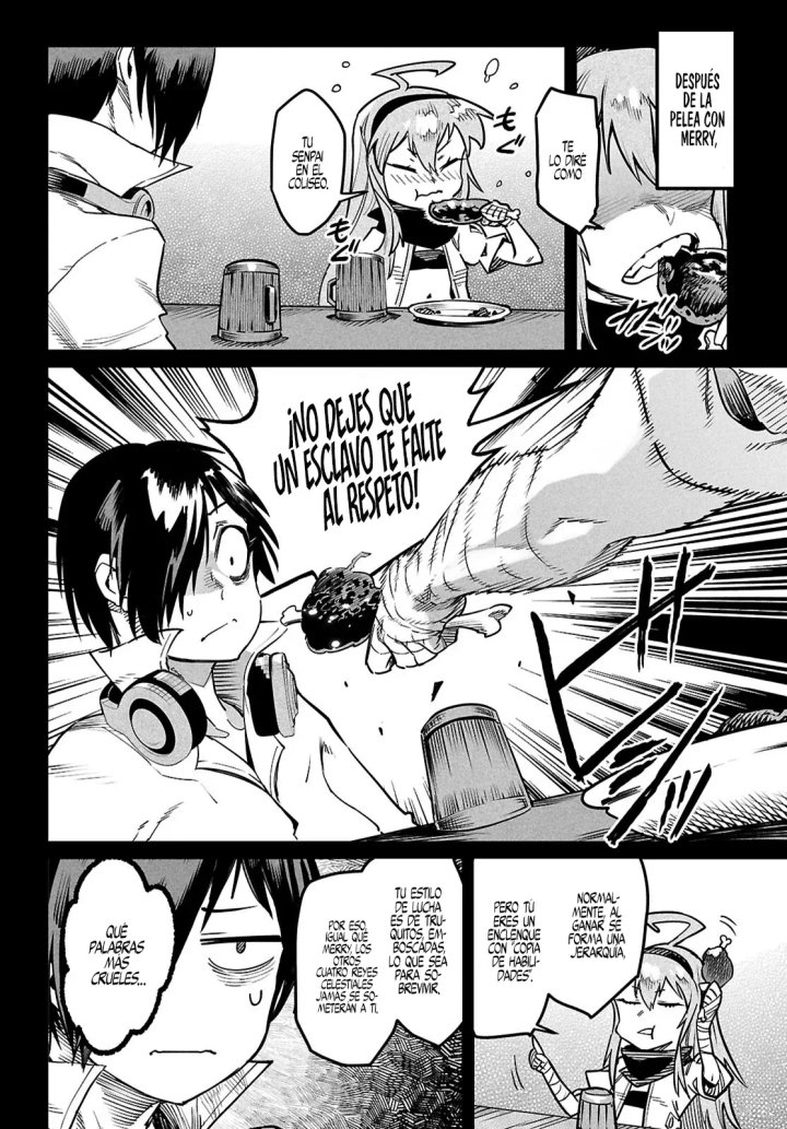 REENCARNADO EN UN COLISEO ~Utilizando la habilidad más débil para derrotar a las mujeres más fuertes y crear un harem de esclavas~ Capítulo 34 - Página 8