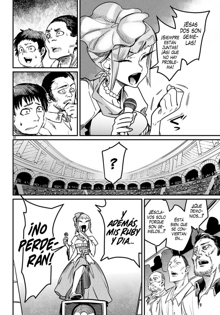 REENCARNADO EN UN COLISEO ~Utilizando la habilidad más débil para derrotar a las mujeres más fuertes y crear un harem de esclavas~ Capítulo 36 - Página 25