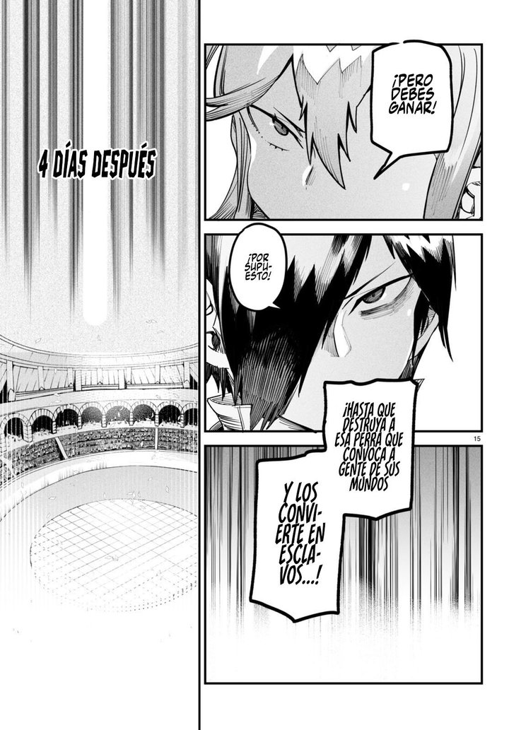 REENCARNADO EN UN COLISEO ~Utilizando la habilidad más débil para derrotar a las mujeres más fuertes y crear un harem de esclavas~ Capítulo 4 - Página 16