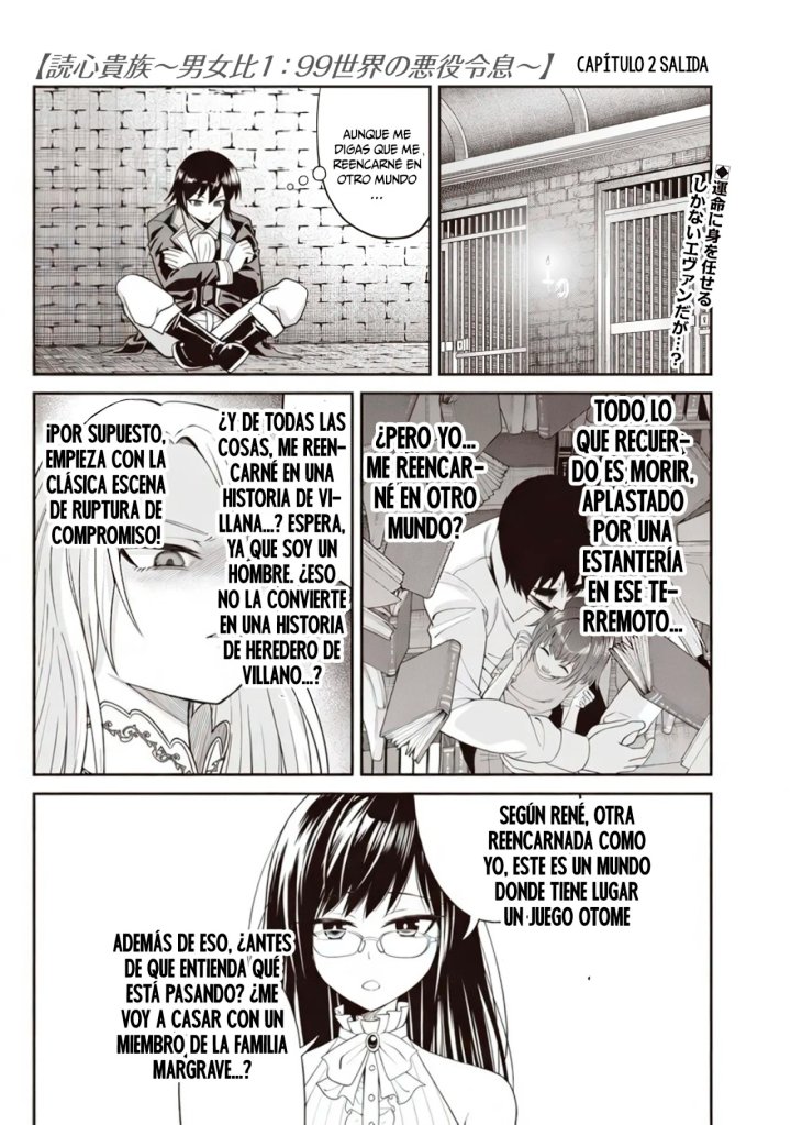 Telepathic Aristocrat ~Villainous Young Noble in a World with a 1:99 Male-to-Female Ratio~ Capítulo 2.1 - Página 2