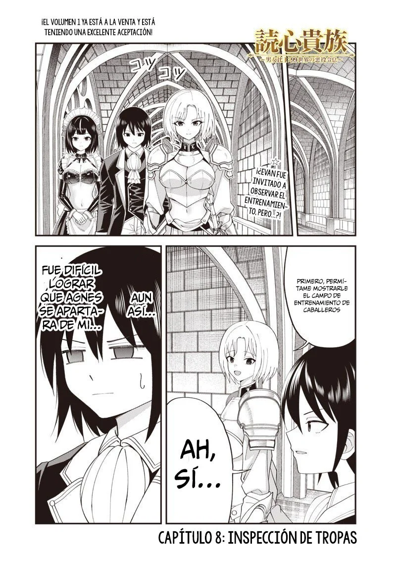 Telepathic Aristocrat ~Villainous Young Noble in a World with a 1:99 Male-to-Female Ratio~ Capítulo 8.1 - Página 1
