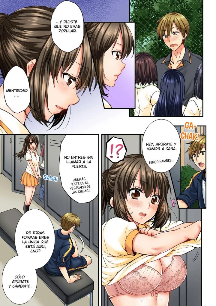 Osananajimi ni Ikasareru Nante...! Doukyo Shonichi ni Kenka Ecchi Capítulo 28 - Página 6