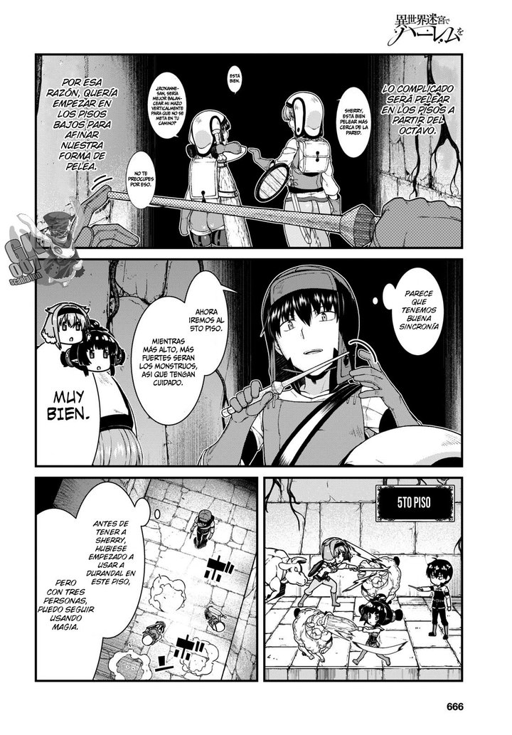 Isekai Meikyuu de Dorei Harem wo Capítulo 19.2 - Página 16