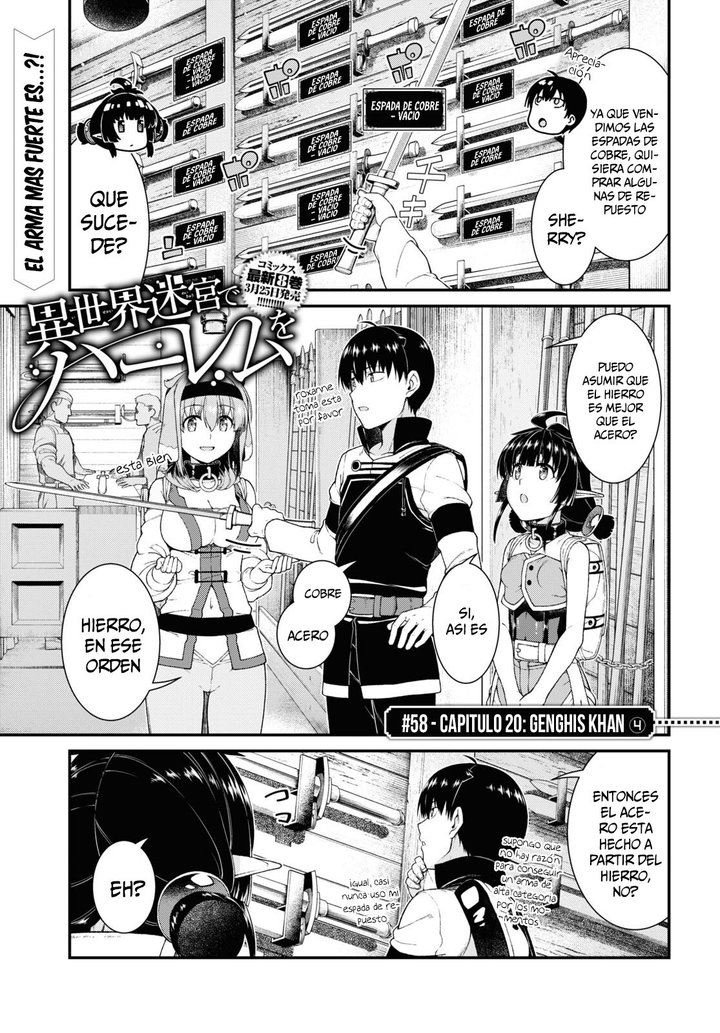 Isekai Meikyuu de Dorei Harem wo Capítulo 21.4 - Página 3