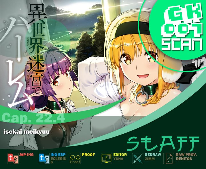 Isekai Meikyuu de Dorei Harem wo Capítulo 22.4 - Página 1