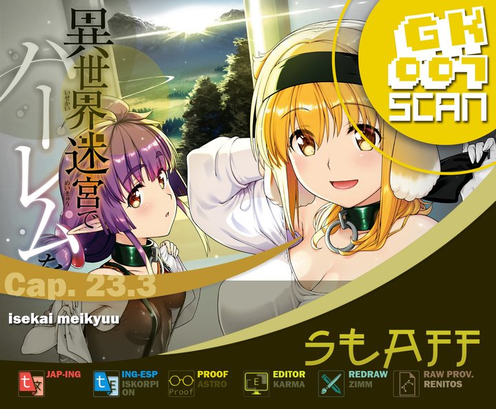 Isekai Meikyuu de Dorei Harem wo Capítulo 23.3 - Página 1