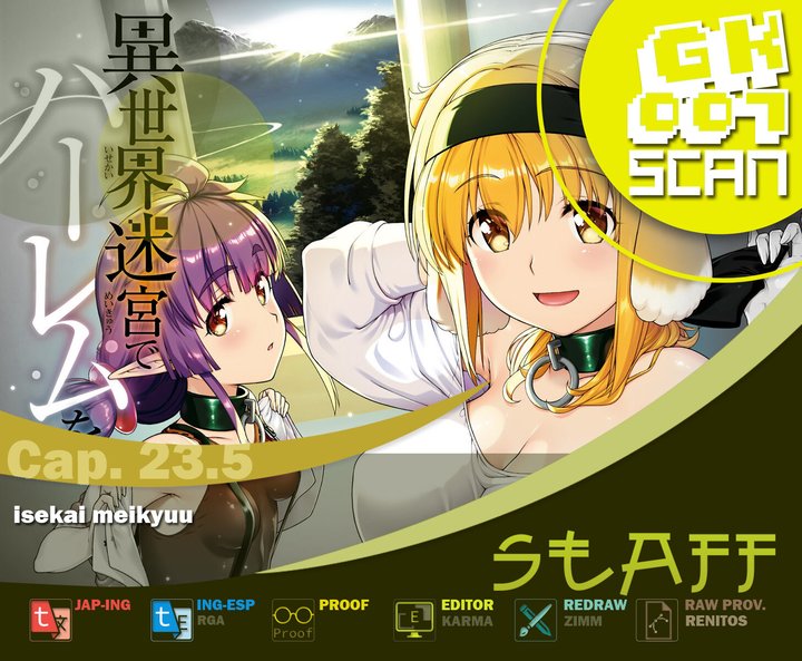 Isekai Meikyuu de Dorei Harem wo Capítulo 23.5 - Página 1
