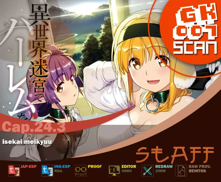 Isekai Meikyuu de Dorei Harem wo Capítulo 24.3 - Página 1