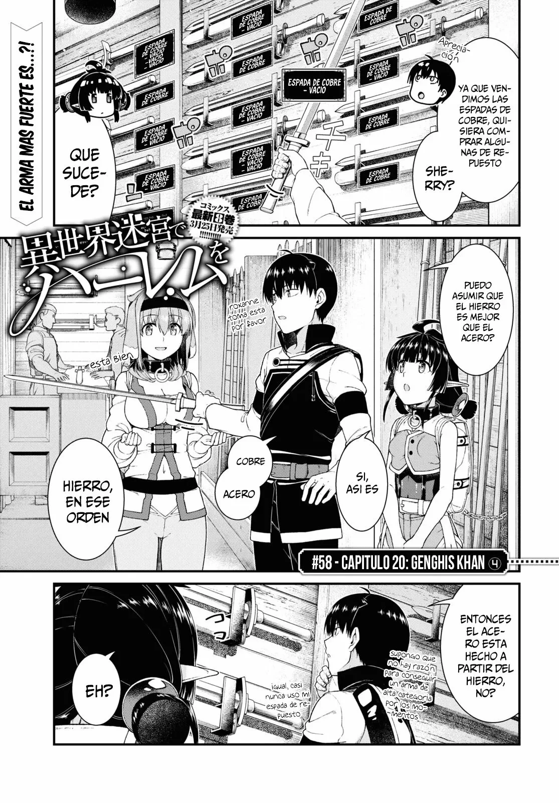 Isekai Meikyuu de Dorei Harem wo Capítulo 58 - Página 3