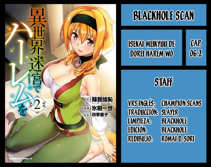 Isekai Meikyuu de Dorei Harem wo Capítulo 6.2 - Página 1