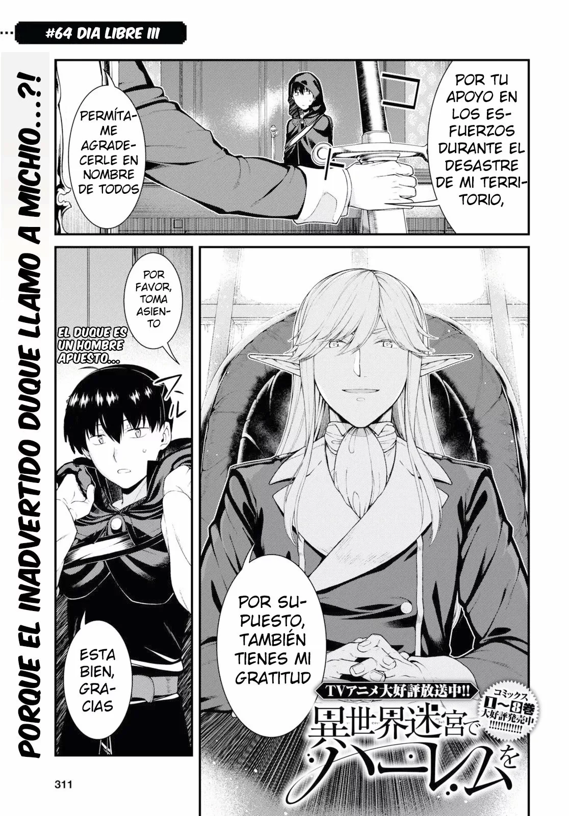 Isekai Meikyuu de Dorei Harem wo Capítulo 64 - Página 3