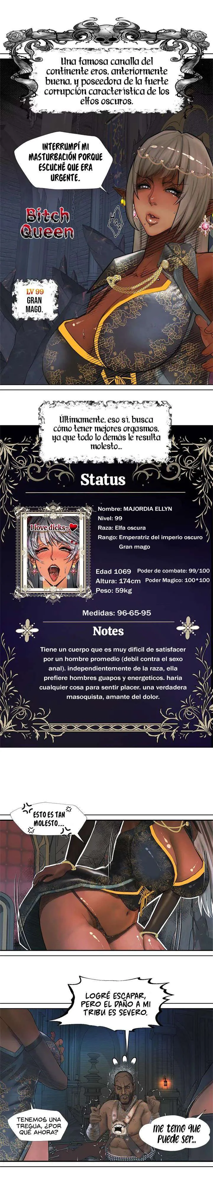 La Reina ELfa Oscura Y El Esclavo Orco Capítulo 1 - Página 4