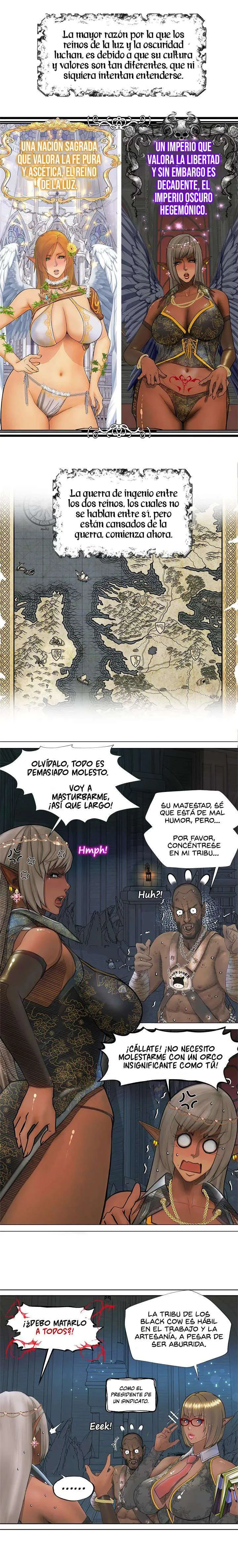 La Reina ELfa Oscura Y El Esclavo Orco Capítulo 1 - Página 13