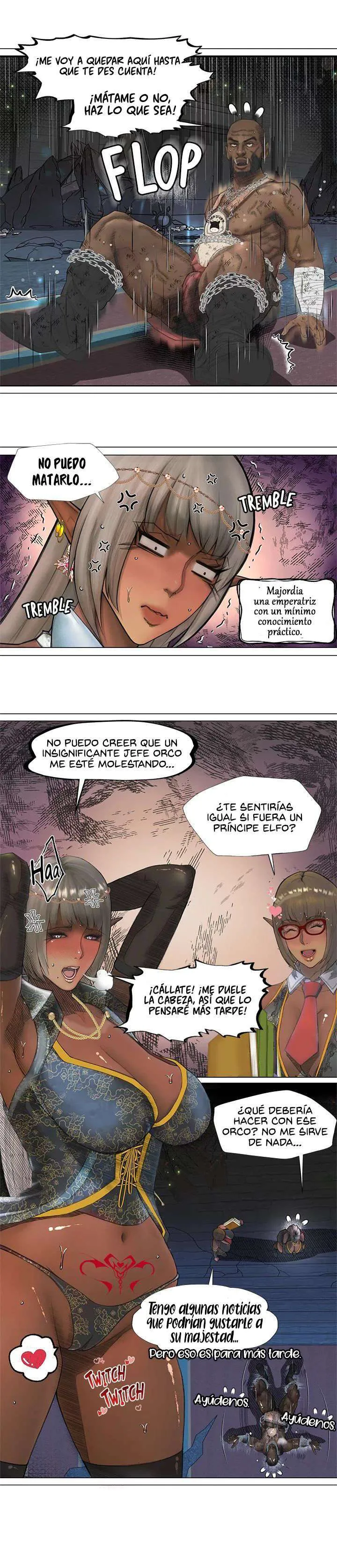 La Reina ELfa Oscura Y El Esclavo Orco Capítulo 1 - Página 15