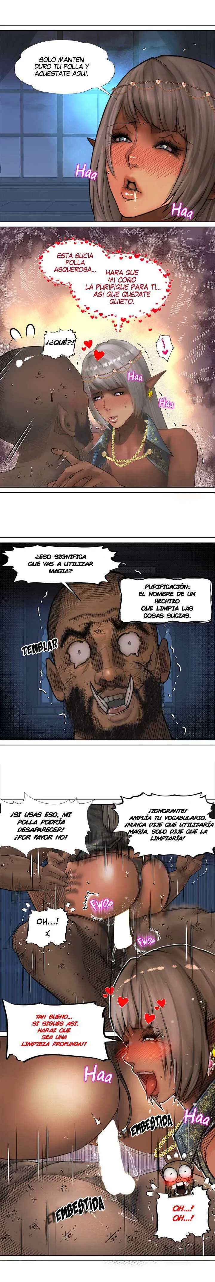 La Reina ELfa Oscura Y El Esclavo Orco Capítulo 2 - Página 4
