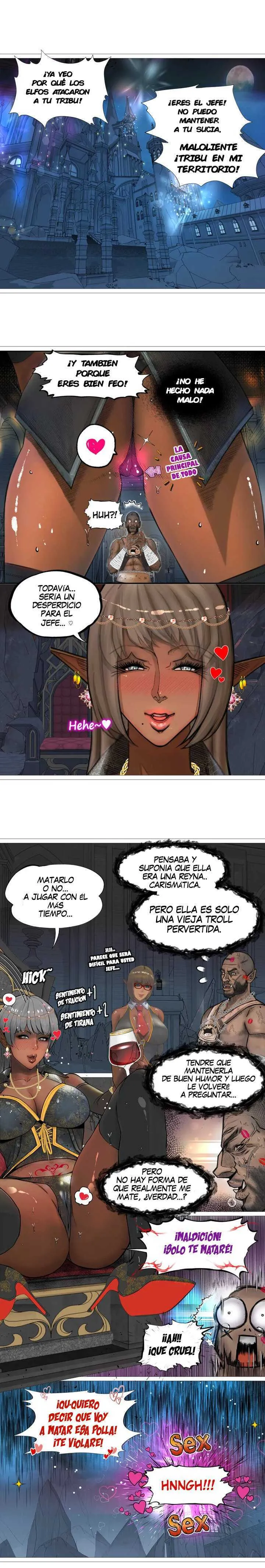 La Reina ELfa Oscura Y El Esclavo Orco Capítulo 2 - Página 11